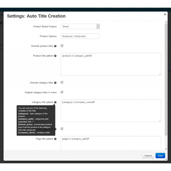 Auto Title Creation