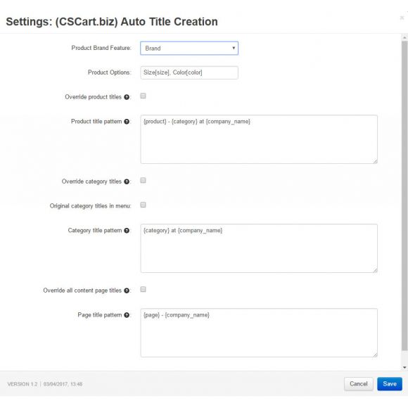 Auto Title Creation